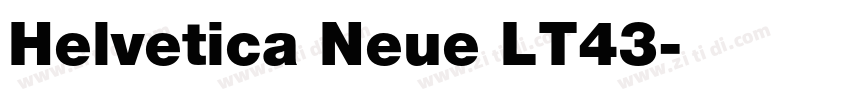 Helvetica Neue LT43字体转换